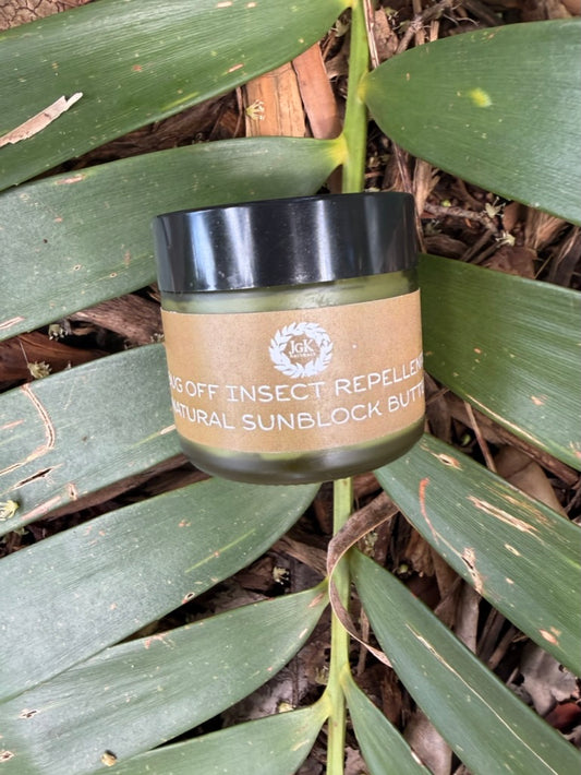 BUG OFF INSECT REPELLENT AND NATURAL SUNBLOCK BUTTER