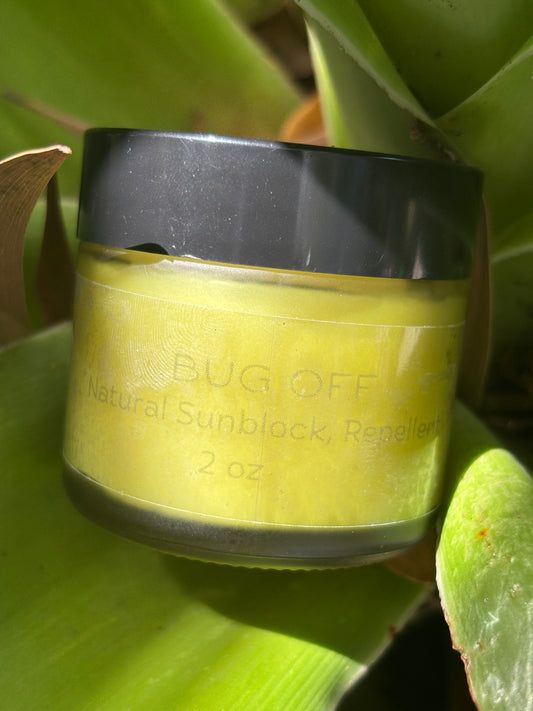 BUG OFF INSECT REPELLENT AND NATURAL SUNBLOCK BUTTER